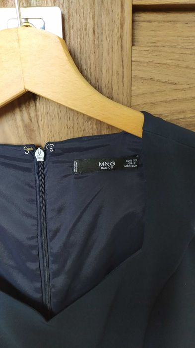 Mango - granatowa sukienka r. XS