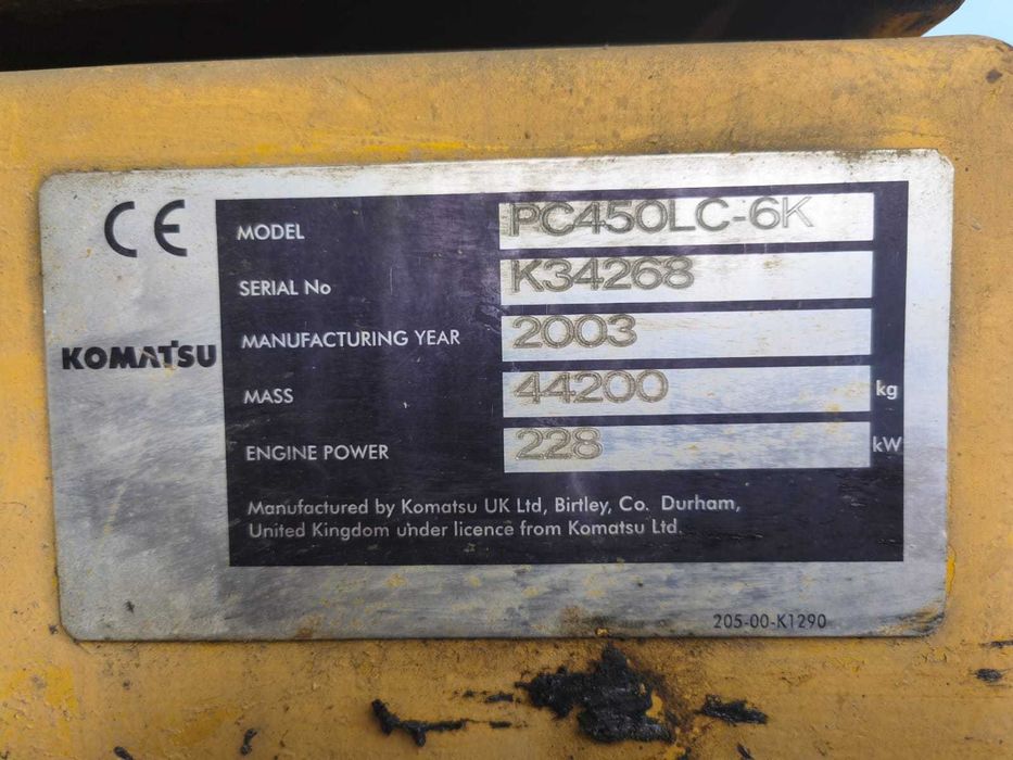 Koparka Komatsu PC 450 LC