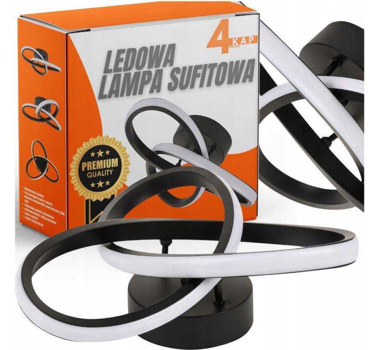 Lampa sufitowa wstęga LED 28W nowoczesna plafon