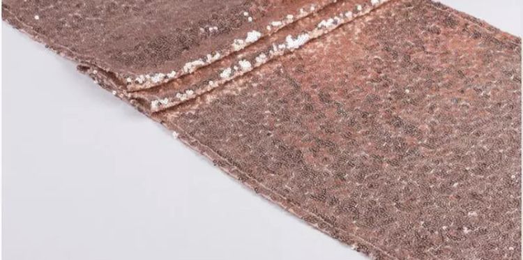 Bieżnik cekinowy rose gold bieżniki cekinowe wypo