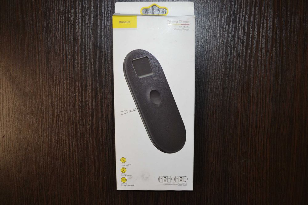 БЗП Baseus 3in1 Wireless Charger for Phone+AirPod+Watch (18W) BS-IW04
