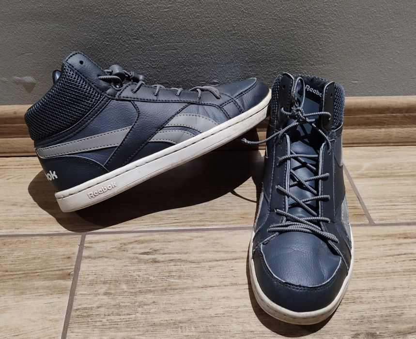 Szare wyższe buty botki półbuty za kostkę Reebok 37 38 24.5 jesien