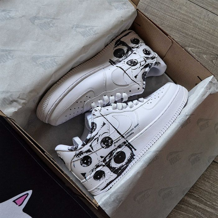 Мужские кроссовки Nike Air Force 1 Low х Comme des Garçons Supreme