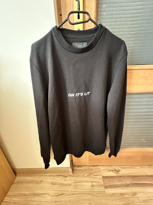 Sweter czarny men