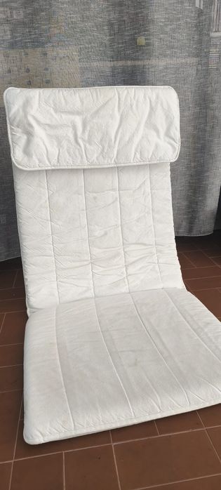 Almofada/Base para Poltrona de Descanso - Branca - Impecável !