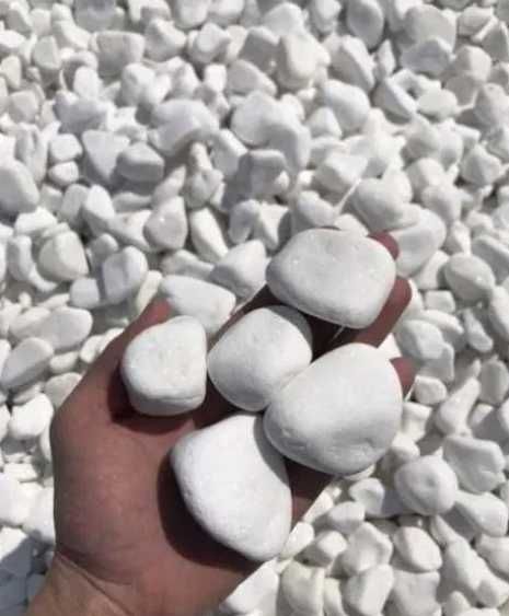 Śnieżnobiały Otoczak Grecki Worki  1-2, 2-4, 4-8 cm Thassos Akwarium