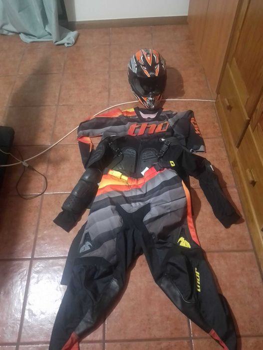 Equipamentos completos enduro motocross btt moto