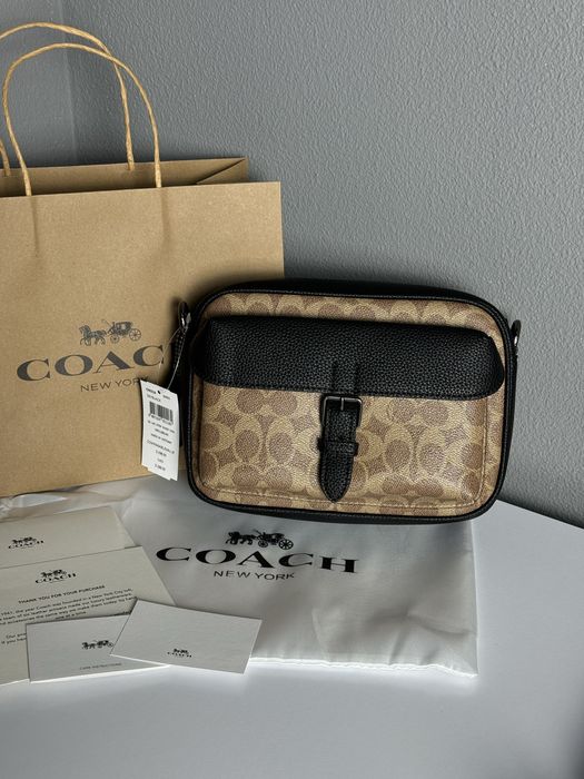 Мужская сумка Coach чоловіча сумка барсетка клатч месенджер через плеч