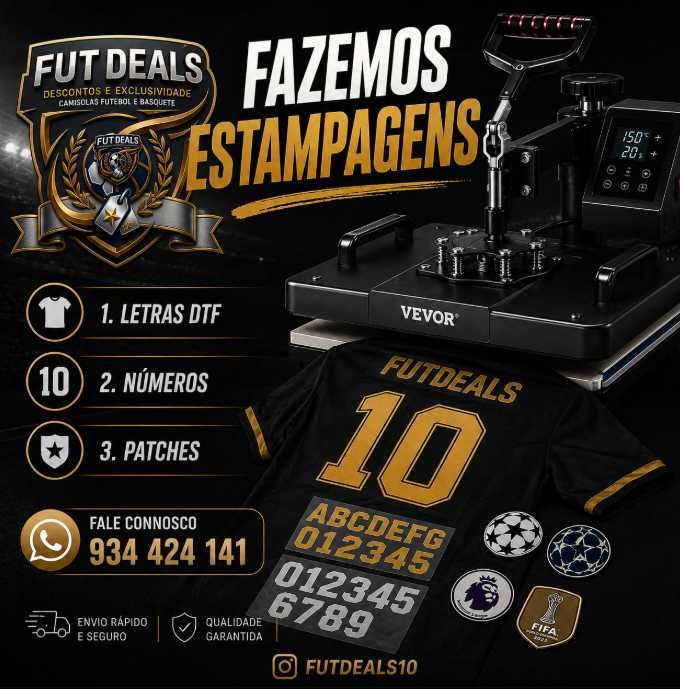 Estampagem em camisolas, chapéus, canecas, etc - nomes, numeros, símbolos etc, DTF  envie mensagem para mais informações