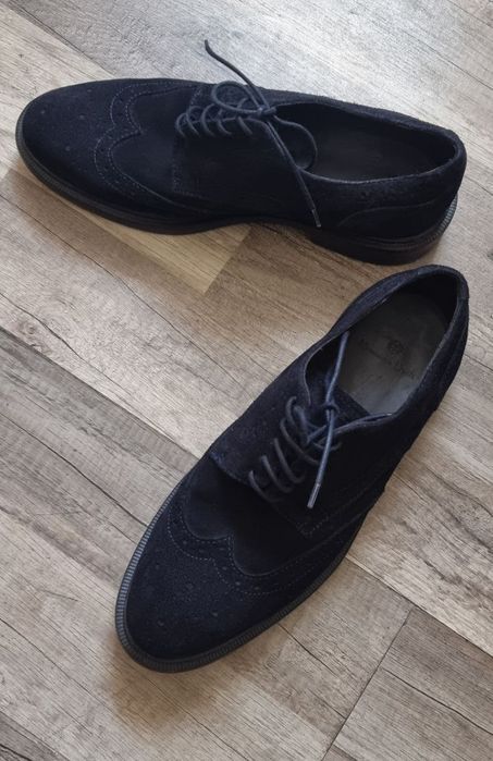 Massimo dutti 41 сині замшеві