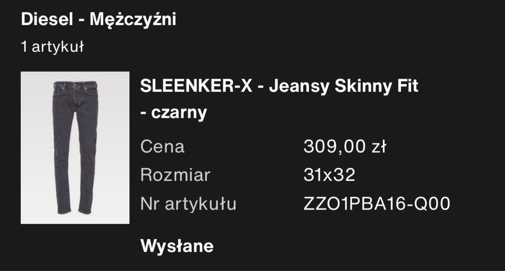 Spodnie Diesel rozmiar w31 L32