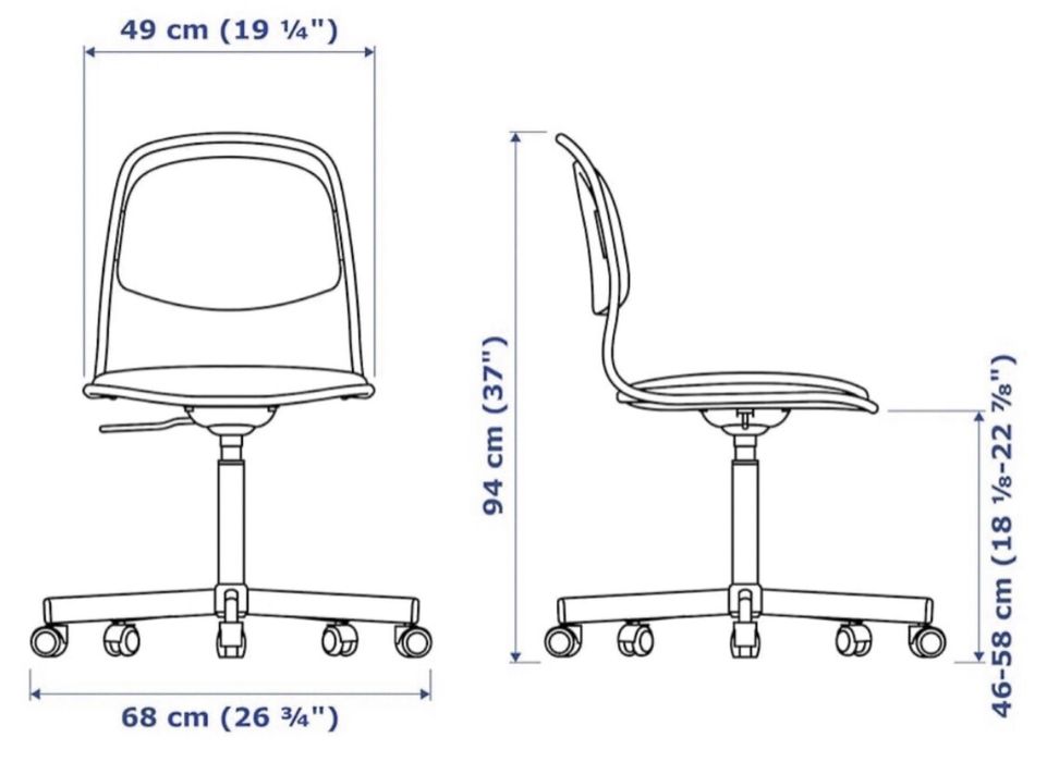 Krzeslo do biurka Ikea