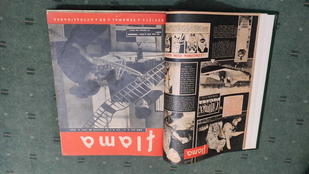 12 Revistas antigas Flama - Encadernadas