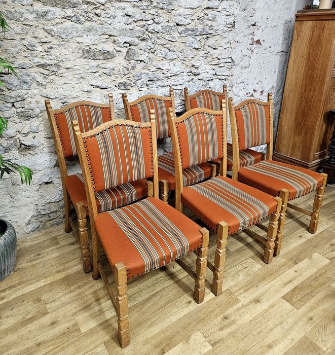 Komplet 6 stylowych krzeseł drewnianych – solidne i wygodne