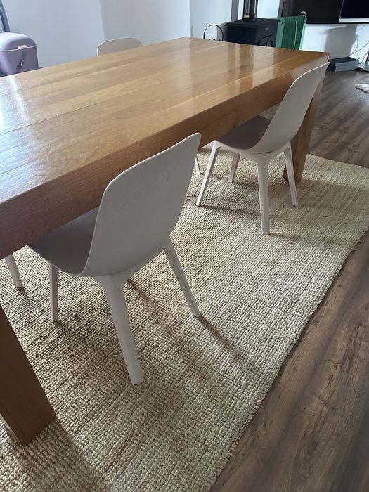 4 cadeiras robustas beje Odger ikea como novas