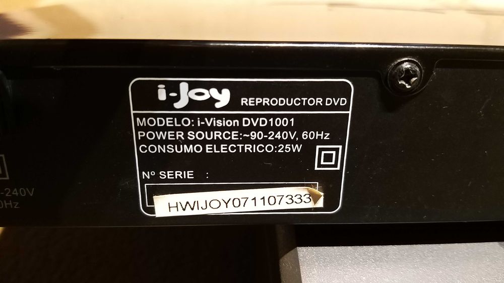 Leitor DVD i-joy vision dvd 1001