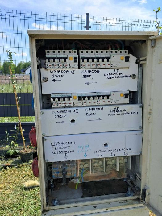 Skrzynka budowlana elektryczna rozbudowana