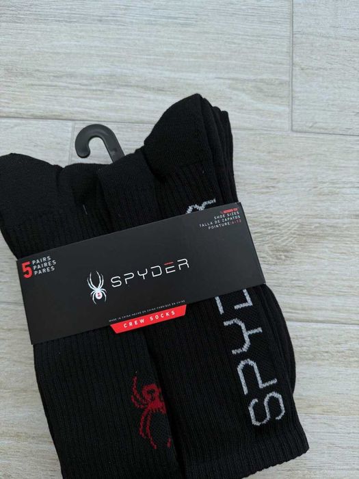 США! Лижні шкарпетки Spyder 5 Pack Stripe Crew Socks Оригінал 41-45