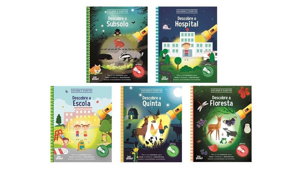 Explorar é Divertido: Floresta /Hospital/ Escola/ Subsolo/ Quinta