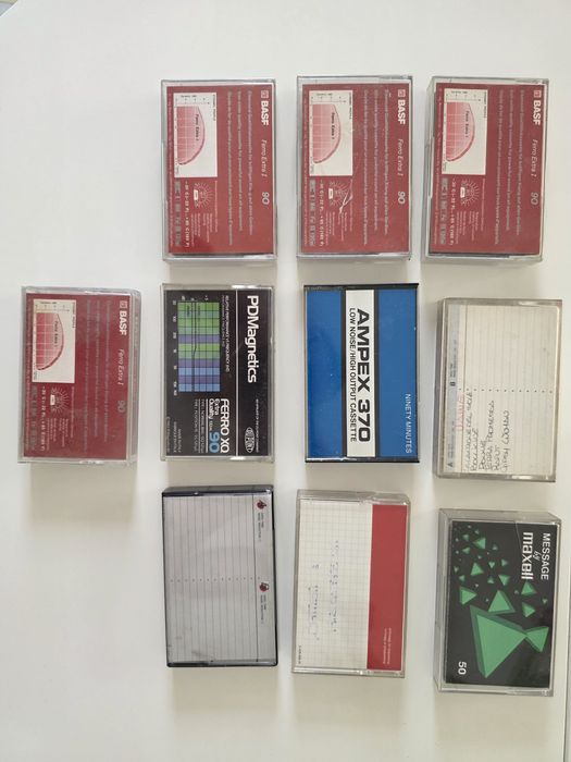 Kasety Magnetofonowe Zestaw Mix Basf Ampex  Maxell
