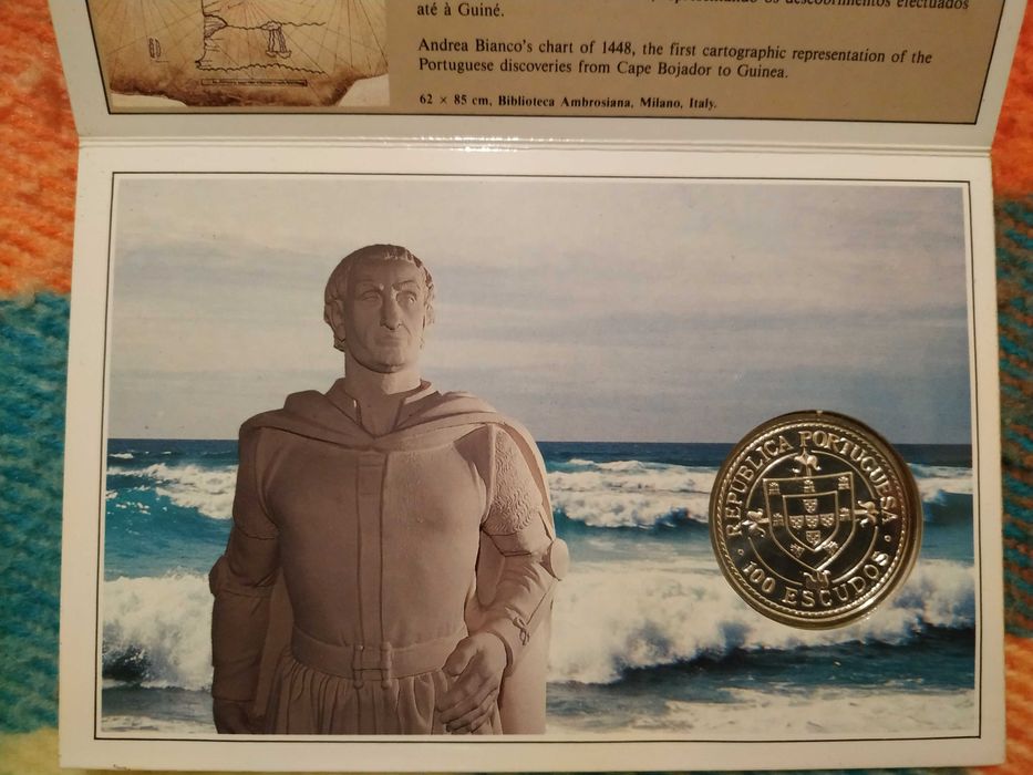 Portugal - moeda em prata de 100 escudos de 1987 Nuno Tristão