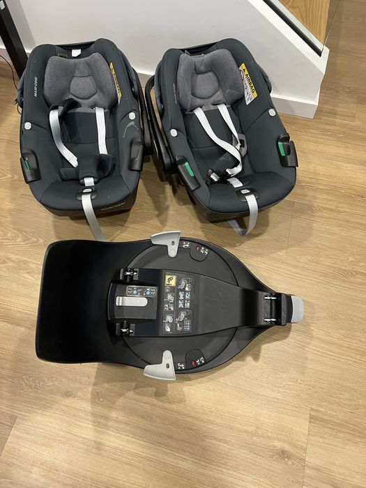 Base isofix + 2 ovos maxicosi