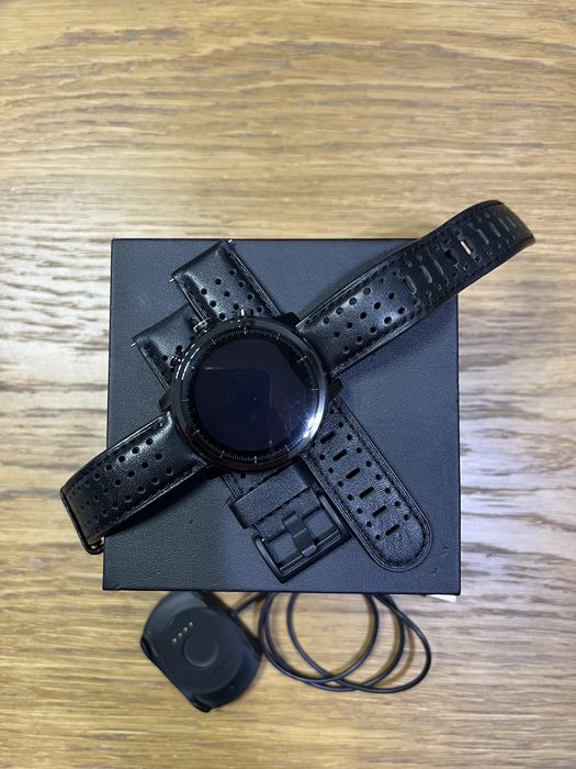 Smartwatch Amazfit Stratos 2 Plus szafirowe szklo skórzany pasek