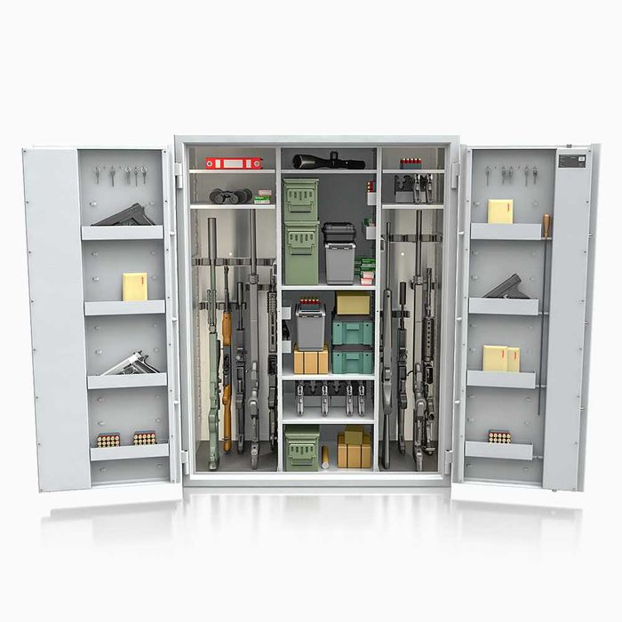 Szafa na broń Siegen Super Kombi 534.3 klasa s1 KL łącznie 31szt broni