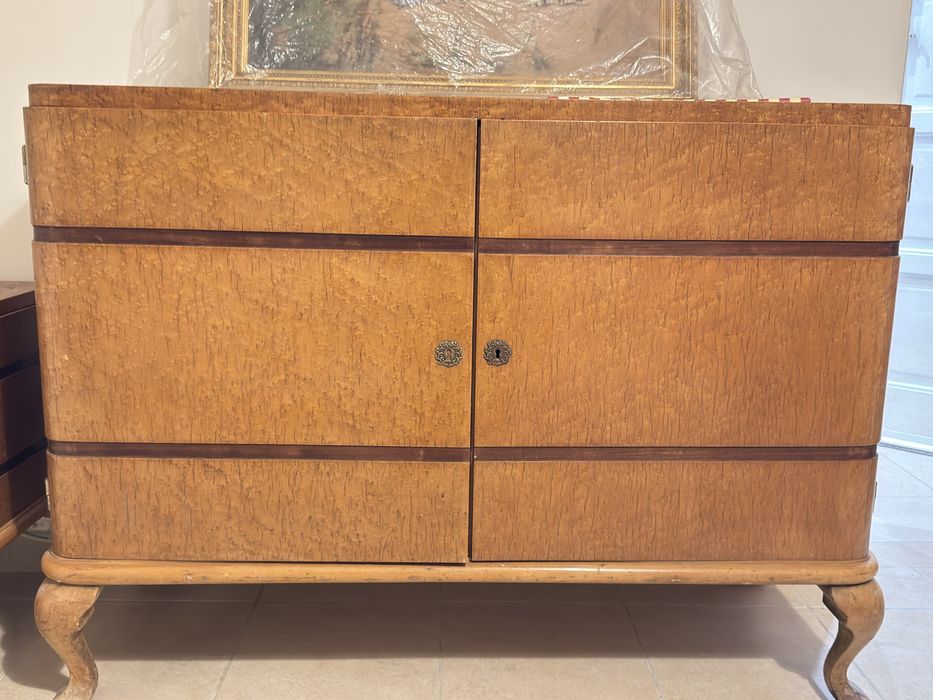 Conjunto de Quarto Vintage Art Déco - Madeira Nobre