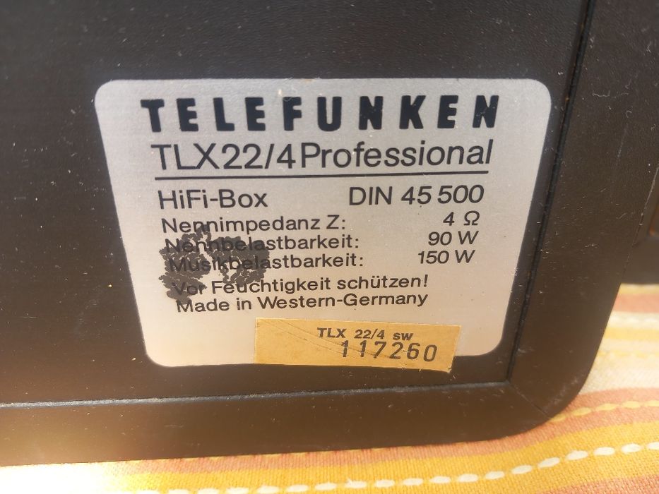 Par de colunas Telefunken 150W