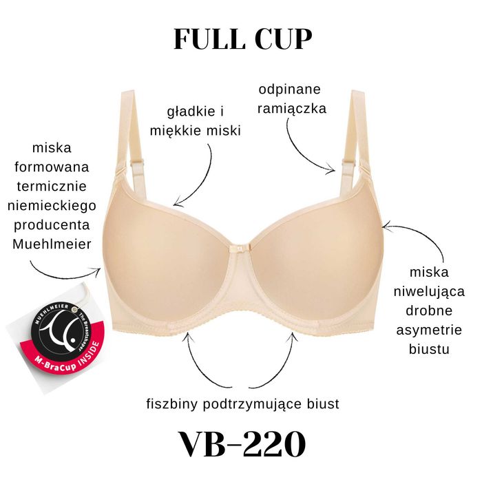 Vena VB-220 Biustonosz 70E Beżowy