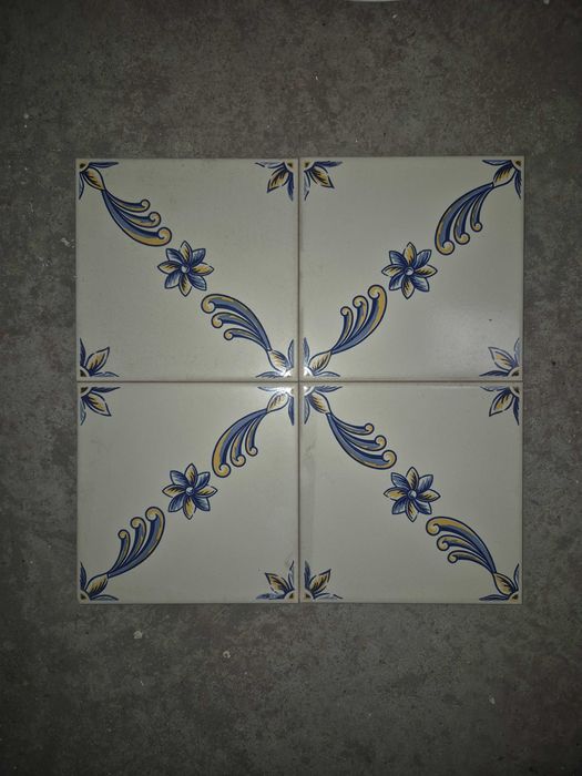 6 Azulejos Decorativos 15x15 cm – Novos (Resto de Stock)