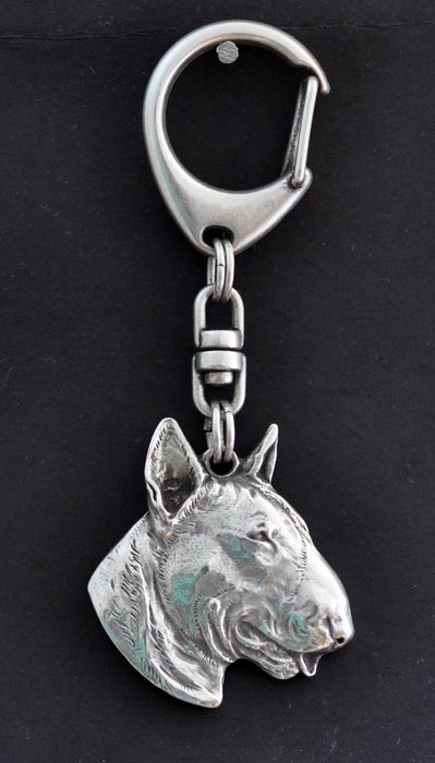 Bulterier brelok posrebrzany Art-Dog