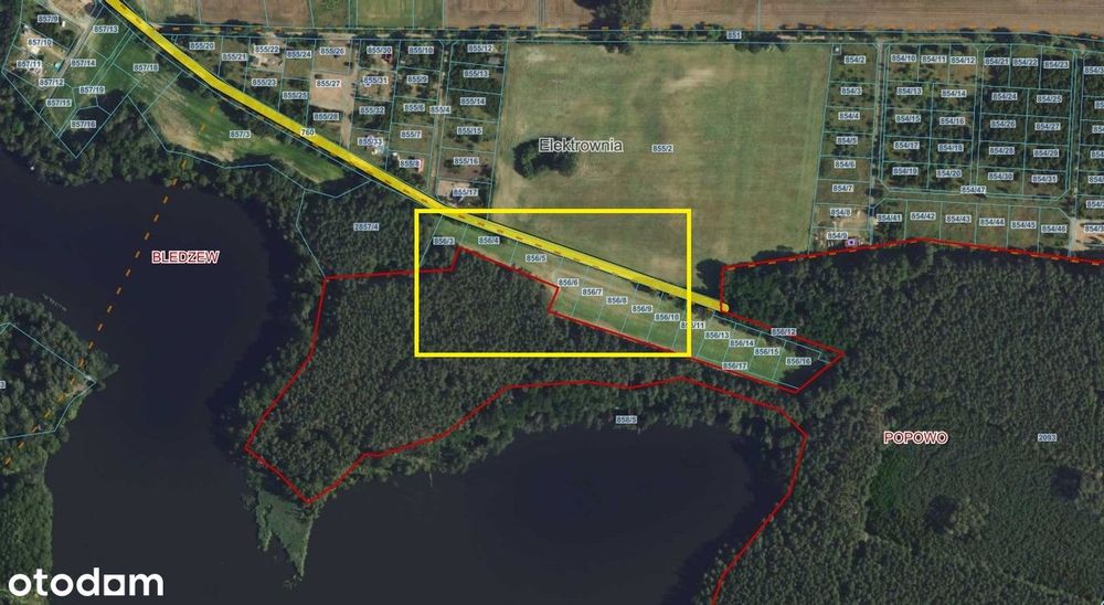 Działki budowlane przy Jeziorze Bledzewskim | las, cisza, natura