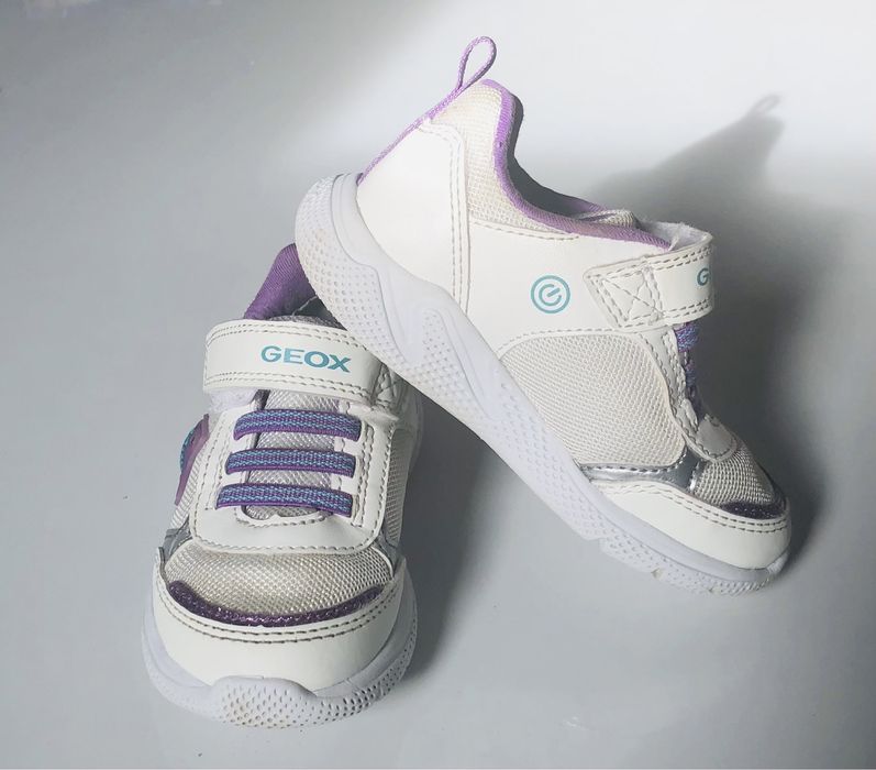 Geox Lights buty sportowe białe na rzepy 23