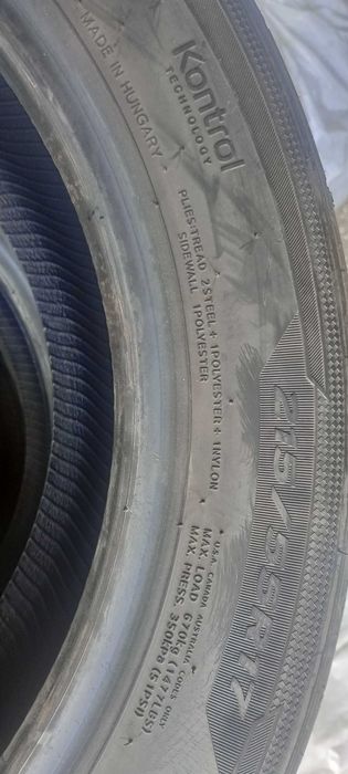 Opony Hankook 215/55r 17 jak nowe 2024 rok
