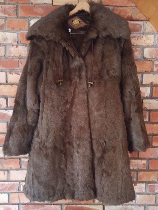 Futro naturalne z kozy jak nowe XL
