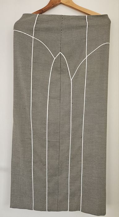 Szary komplet marynarka żakiet spódnica Gestuz