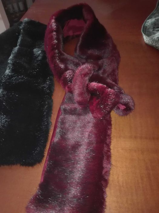 Golas, Estolas em pele lindas para oferta de Natal