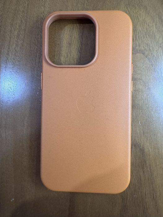 Apple Magsafe Brown Leather Case Iphone 15 Pro