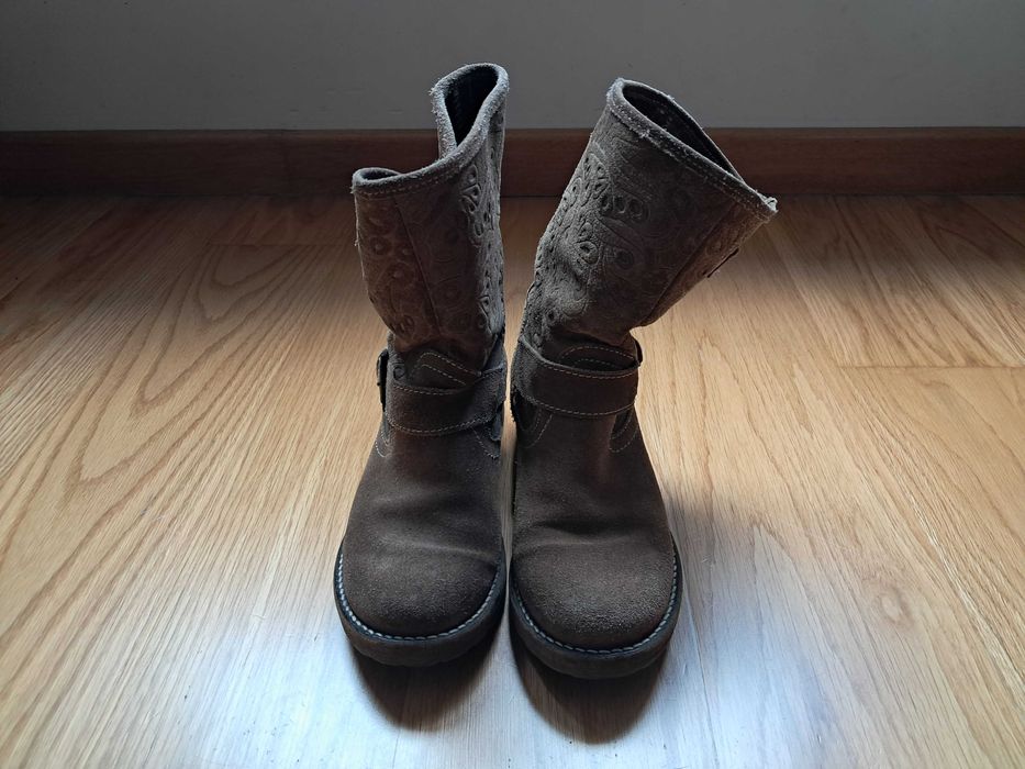 botas camurça pouco usadas