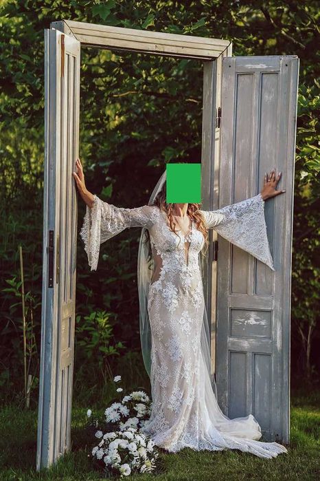 Suknia Ślubna w stylu Boho ( Kolekcja Anne-Marie) -  stan idealny