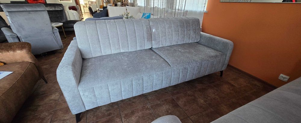 Sofa 222 cm z funkcją spania DL szara GRANDE Libro