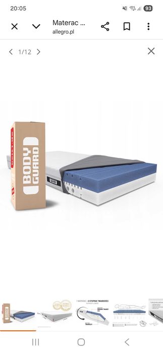 Materac Bodyguard 100x200