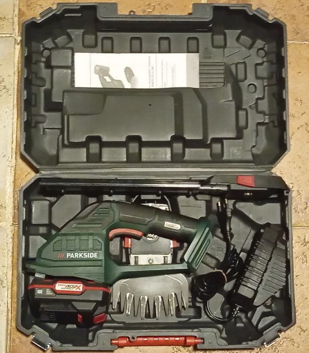 Tesoura corta sebes e relva a bateria 20V Parkside