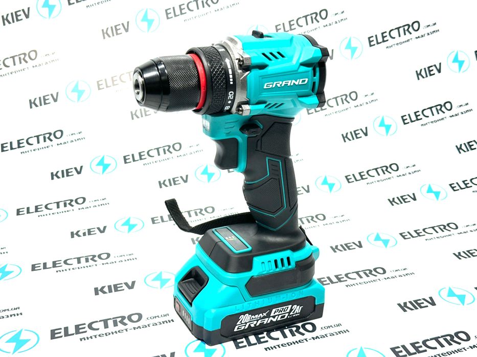 Безщеточный мощный шуруповерт Grand ДА-20/2 BL PRO ЧЕХИЯ АКЦИЯ