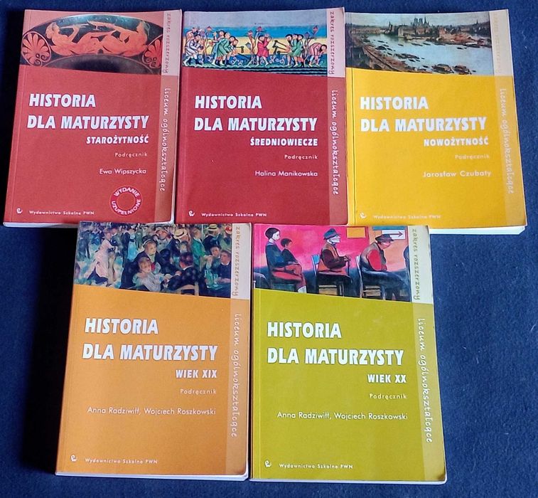 Historia dla maturzysty tom 1-5 komplet z.rozszerzony Roszkowski