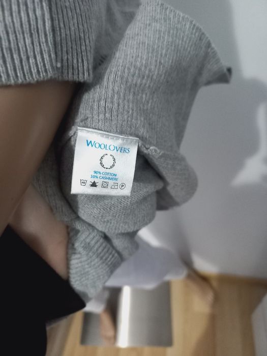 Luźny oversize sweterek wiosna z kaszmirem L xl
