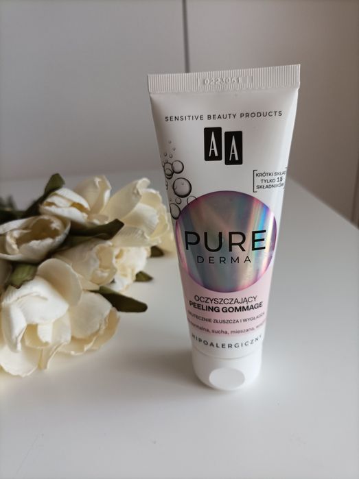 Aa pure derma peeling do twarzy gommage hipoalergiczny delikatny