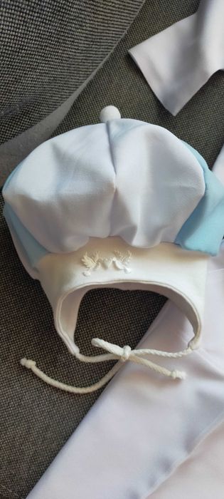 Ubranko na chrzest rozm.68 ocieplane dla chłopca